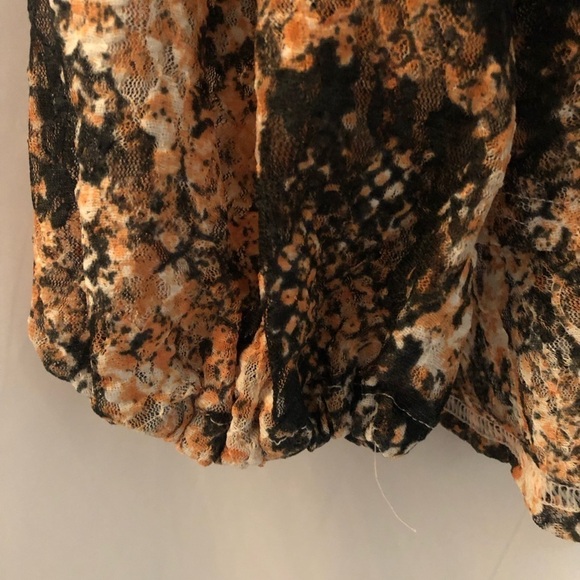 NWT FREE PEOPLE Out For The Night Blouse in Snake Combo Size L - Picture 15 of 15